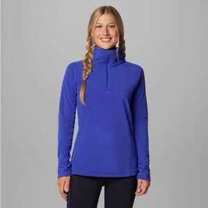 Columbia Royal Blue Quarter Zip Fleece Pullover